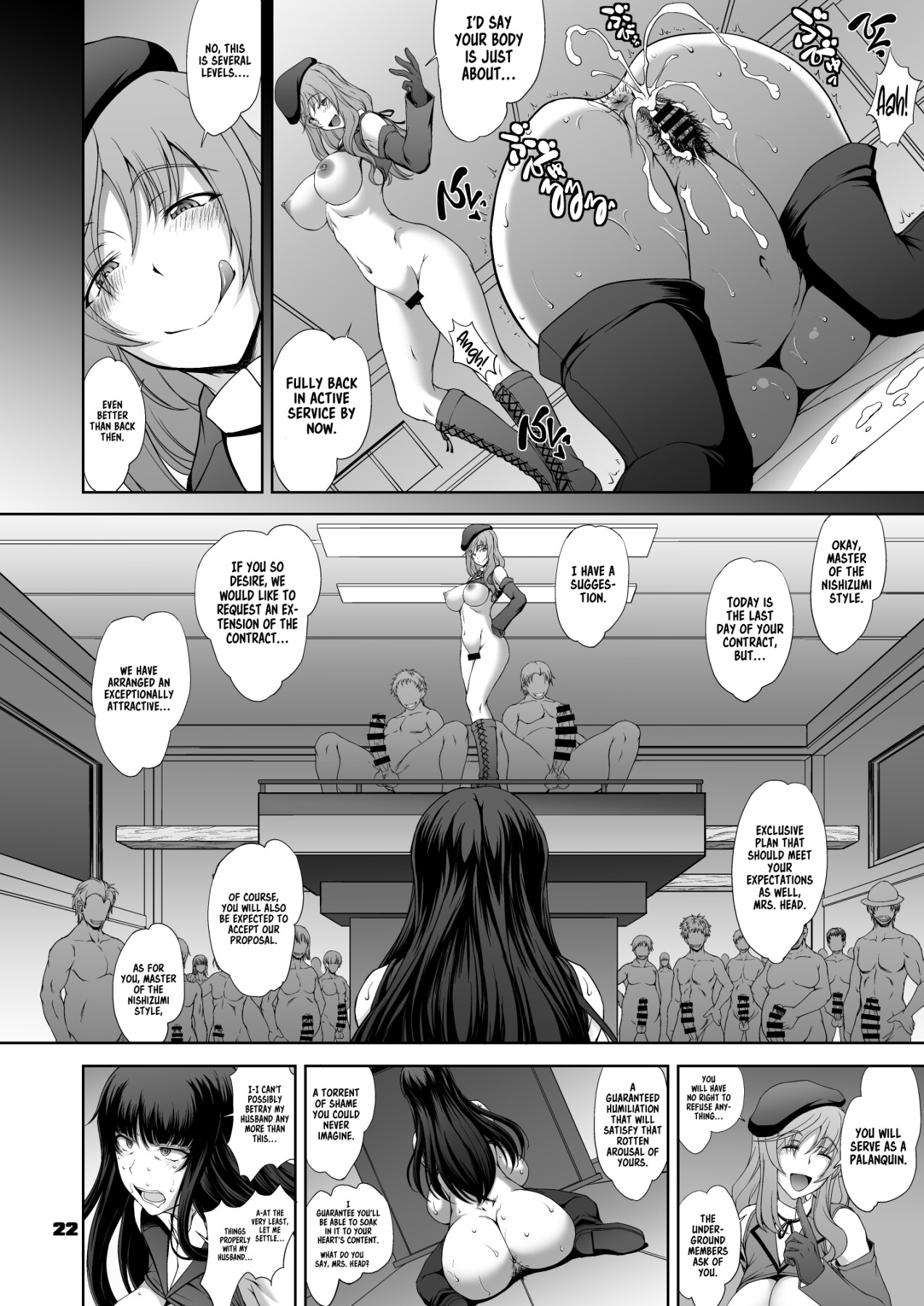 Hentai Manga Comic-The Head's Return To Active Duty: The Complete Submission Ultra-Lewd Sensha-Do-Read-22